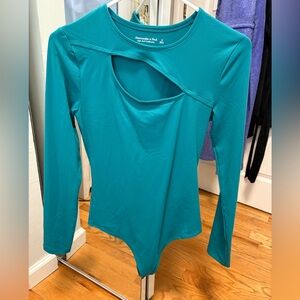 Abercrombie & Fitch Teal Cutout Bodysuit
